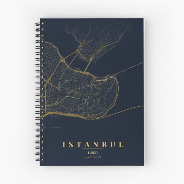 Item preview, Istanbul City Map in Midnight Blue designed and sold by CityMapsShop.