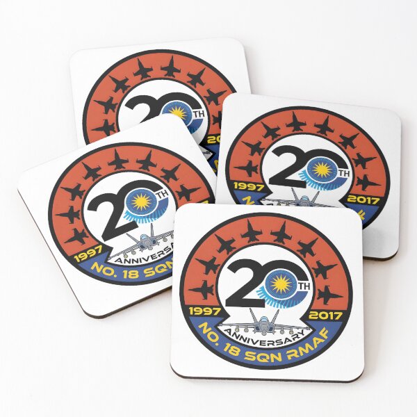 Item preview, No. 18 Squadron RMAF 20th Anniversary Commemorative Emblem (1997-2017) designed and sold by CharlieDesings.