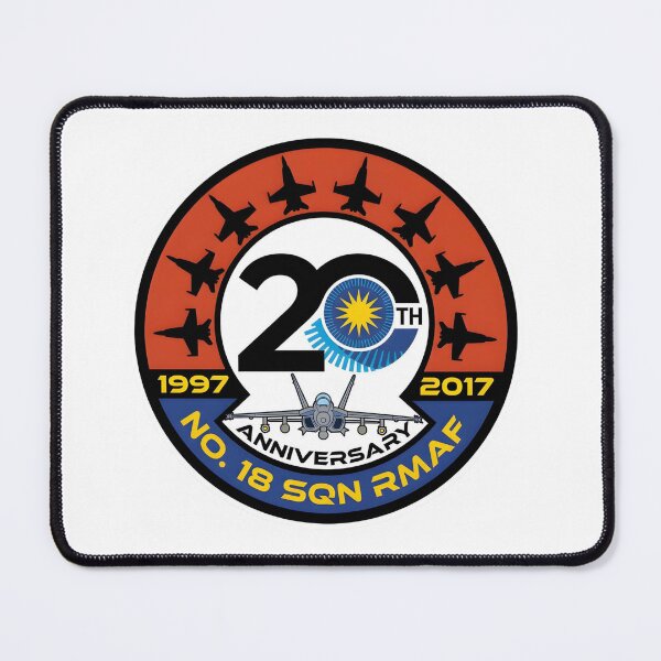 Item preview, No. 18 Squadron RMAF 20th Anniversary Commemorative Emblem (1997-2017) designed and sold by CharlieDesings.