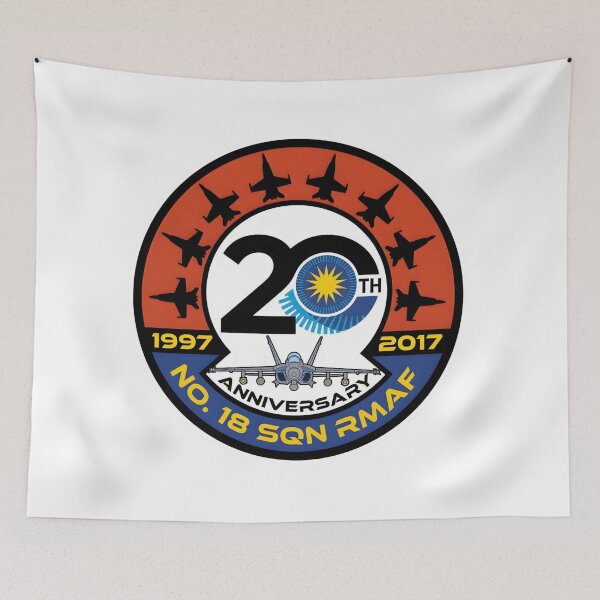 Item preview, No. 18 Squadron RMAF 20th Anniversary Commemorative Emblem (1997-2017) designed and sold by CharlieDesings.