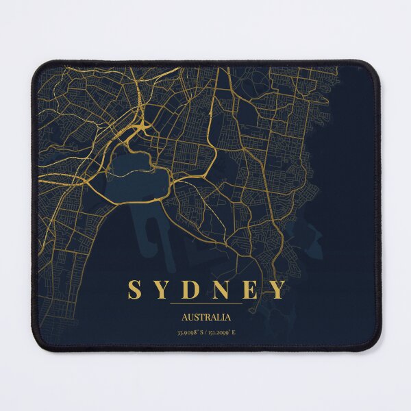 Item preview, Sydney City Map in Midnight Blue designed and sold by CityMapsShop.