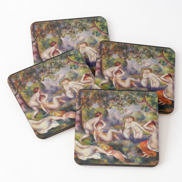 Item preview, Bathers in the Forest by Pierre-Auguste Renoir: Impressionist Fine Art Poster designed and sold by artofuniverse.
