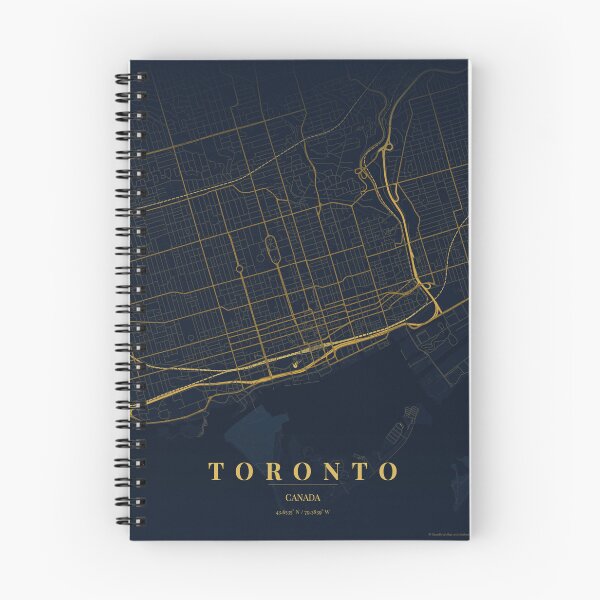 Item preview, Toronto City Map in Midnight Blue designed and sold by CityMapsShop.