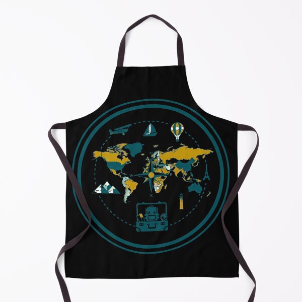 Item preview, Retro World Map Navigation - Vintage Global Adventure & Exploration Emblem designed and sold by AbulailArt.
