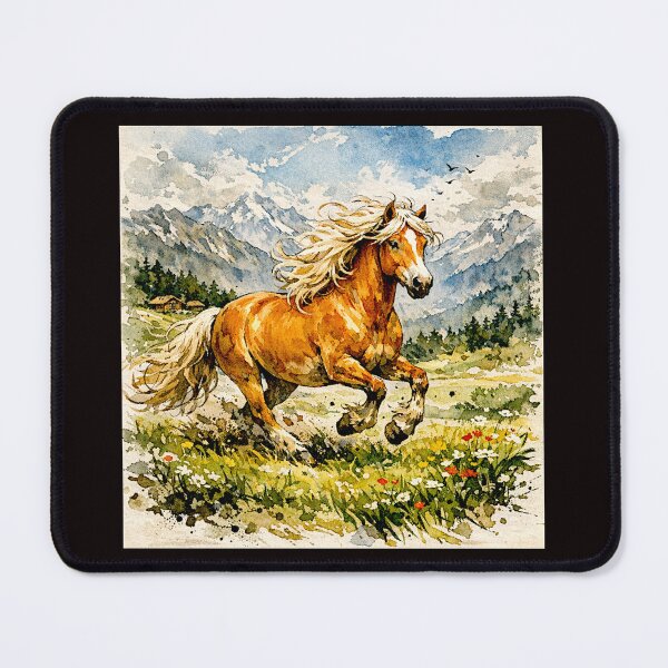 Item preview, Golden Strength: The Haflinger Horse in Line and Light designed and sold by Helios Be. Lavsh.