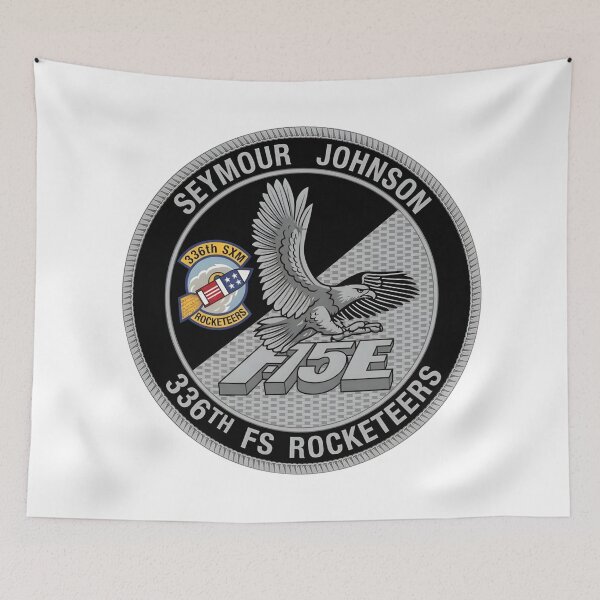 Item preview, 336th Fighter Squadron Rocketeers Seymour Johnson AFB F-15E Strike Eagle Emblem designed and sold by CharlieDesings.