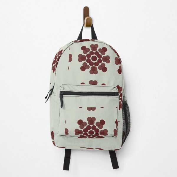 Item preview, Retro Geometric Burgundy Blossom Pattern designed and sold by Tinaartth .
