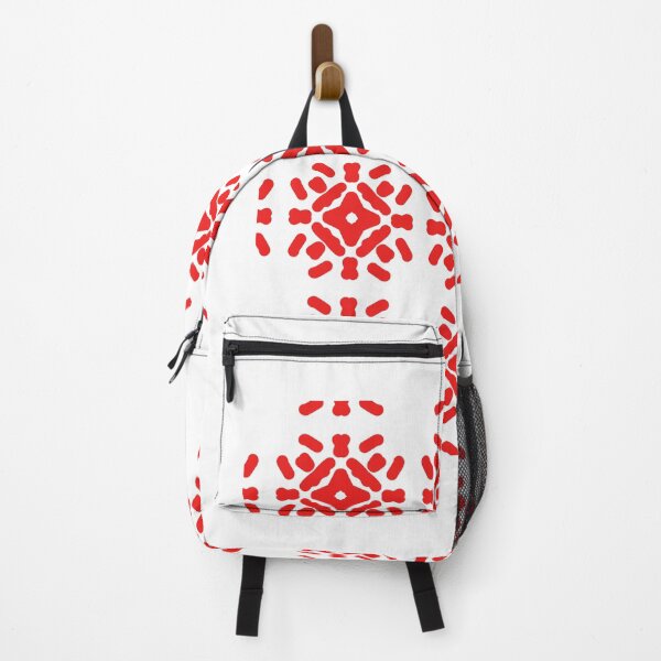 Item preview, Bold Red Geometric Snowflake Lattice designed and sold by Tinaartth .