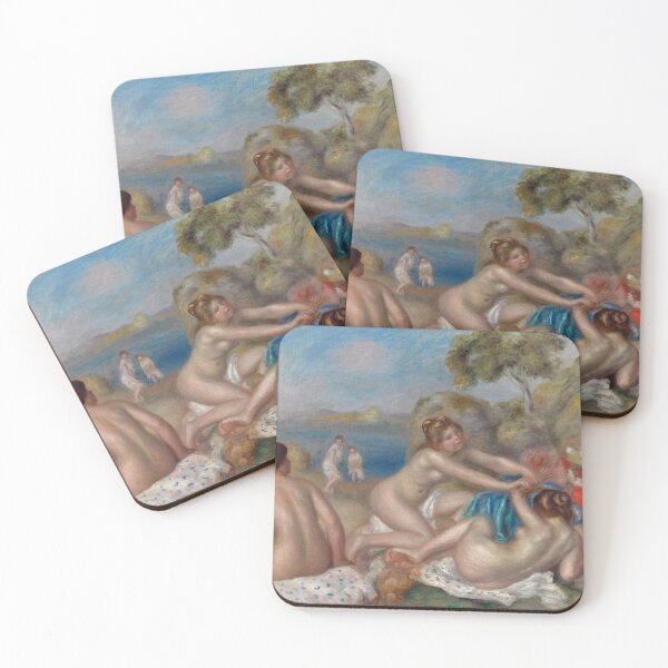 Item preview, Bathers Playing With a Crab by Pierre-Auguste Renoir: Impressionist Fine Art Print designed and sold by artofuniverse.