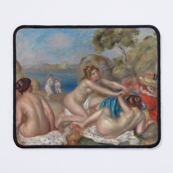 Item preview, Bathers Playing With a Crab by Pierre-Auguste Renoir: Impressionist Fine Art Print designed and sold by artofuniverse.