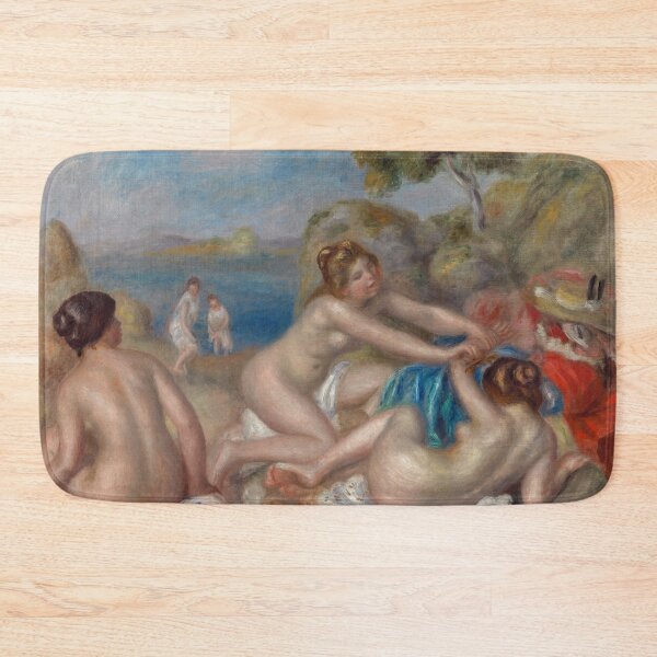 Item preview, Bathers Playing With a Crab by Pierre-Auguste Renoir: Impressionist Fine Art Print designed and sold by artofuniverse.