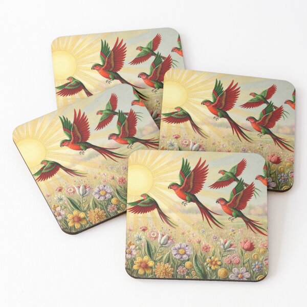 Item preview, Birds of Paradise Flying Towards the Sun designed and sold by M-Y-A-R-T-.