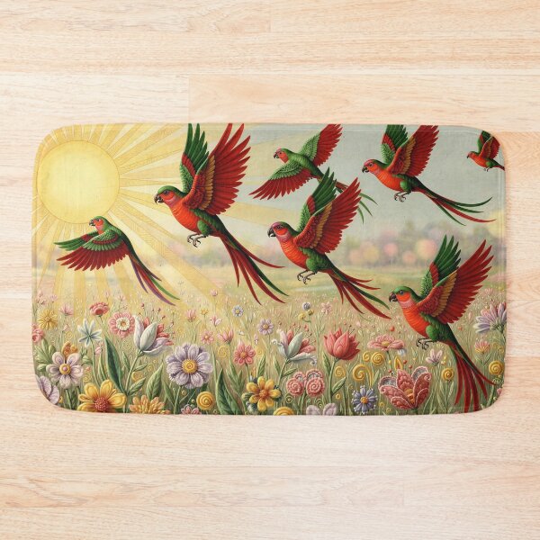 Item preview, Birds of Paradise Flying Towards the Sun designed and sold by M-Y-A-R-T-.