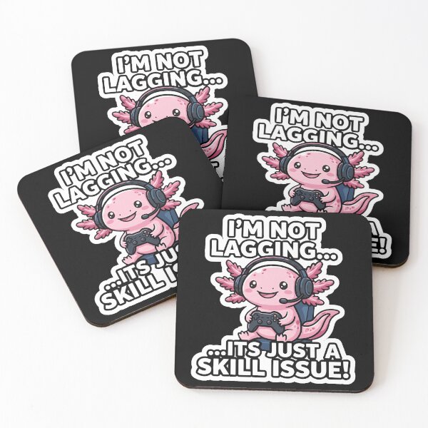 Item preview, Axolotl Gamer - I Am Not Lagging It Is A Skill Issue Kawaii designed and sold by WAWERJ STUDIO.