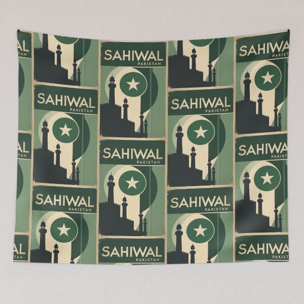 Item preview, Sahiwal Pakistan Retro Vintage Travel Souvenir designed and sold by TravelersGems.
