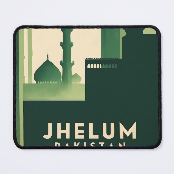 Item preview, Jhelum Pakistan Retro Vintage Travel Souvenir designed and sold by TravelersGems.