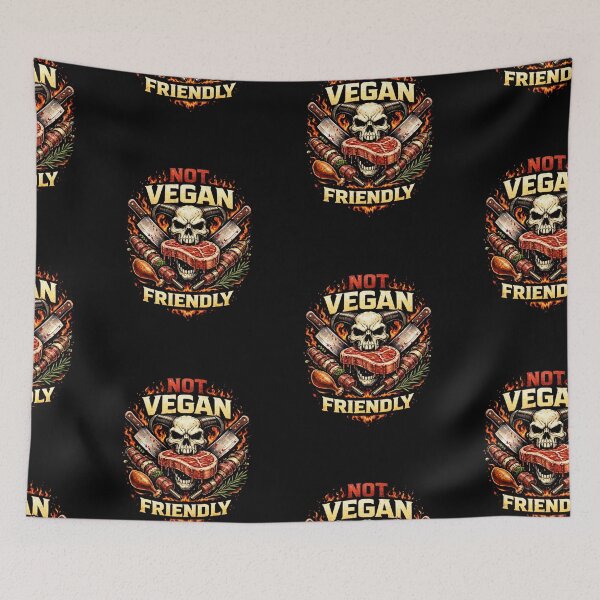 Item preview, Not Vegan Friendly – Funny Meat Lover Design designed and sold by PaulaDesignCo.