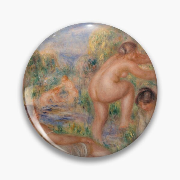 Item preview, Bathing Group by Pierre-Auguste Renoir: Impressionist Nude Fine Art Poster designed and sold by artofuniverse.