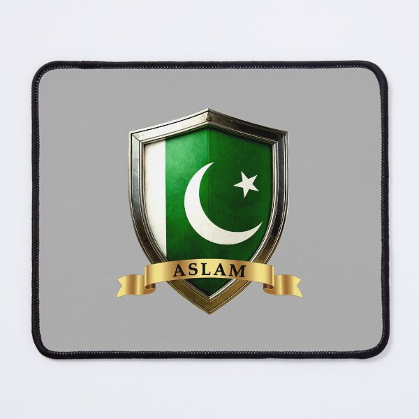Item preview, Aslam Pakistan Family Name Shield designed and sold by Highlandkings.