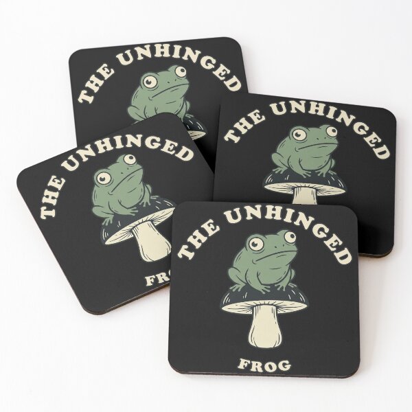 Item preview, The Unhinged Frog Vintage Mushroom Sarcastic Art designed and sold by Akio Saiko.