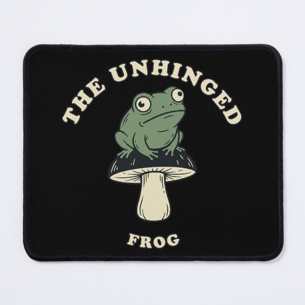 Item preview, The Unhinged Frog Vintage Mushroom Sarcastic Art designed and sold by Akio Saiko.