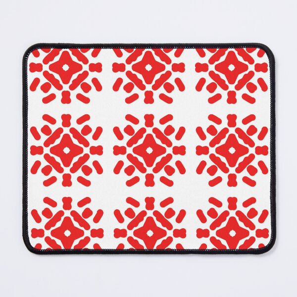 Item preview, Bold Red Geometric Snowflake Lattice designed and sold by Tinaartth .