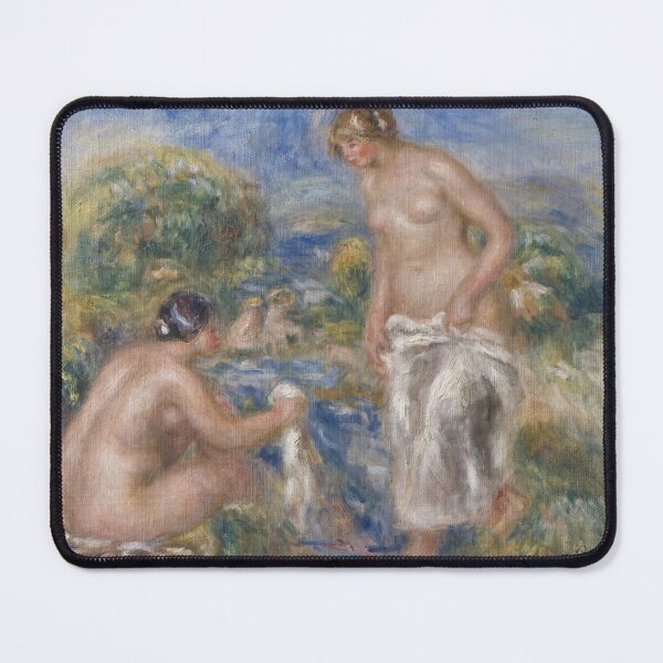 Item preview, Bathing Women by Pierre-Auguste Renoir: Impressionist Nude Bathers Poster designed and sold by artofuniverse.