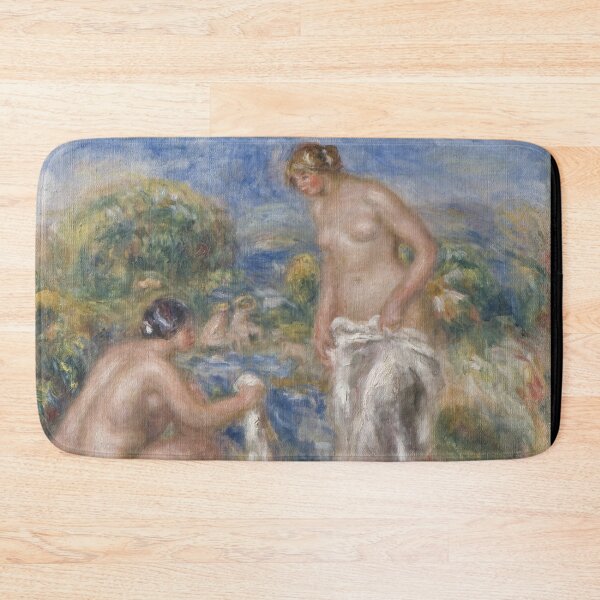 Item preview, Bathing Women by Pierre-Auguste Renoir: Impressionist Nude Bathers Poster designed and sold by artofuniverse.