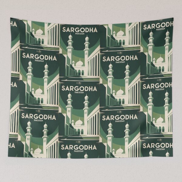 Item preview, Sargodha Pakistan Retro Vintage Travel Souvenir designed and sold by TravelersGems.