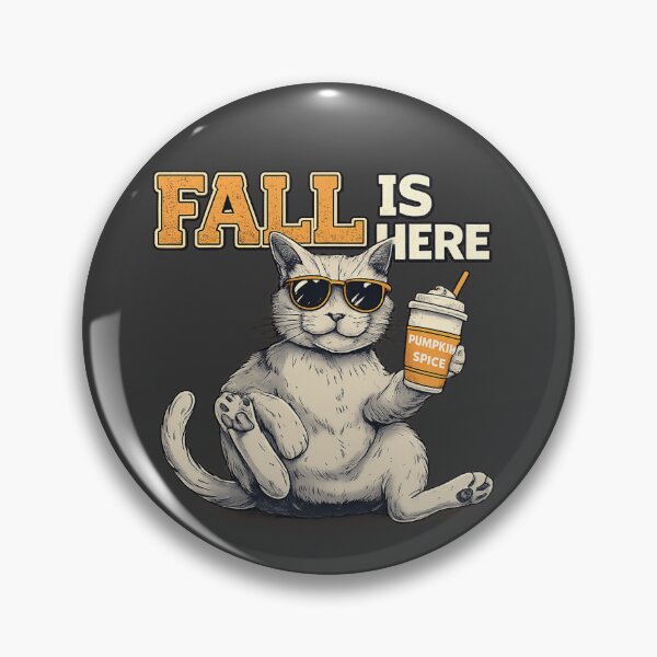 Item preview, Fall Is Here Cat – Pumpkin Spice Mode ?? designed and sold by Artiviose.