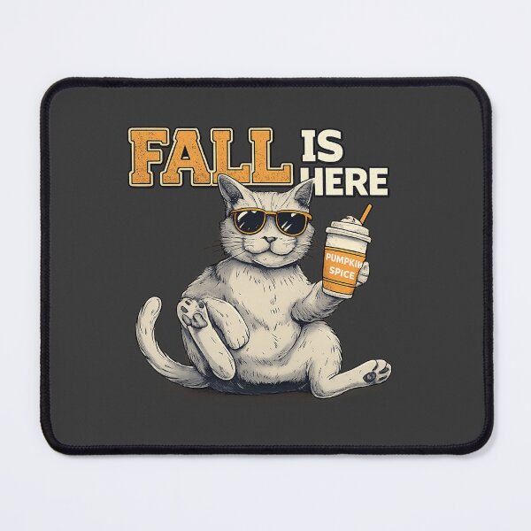 Item preview, Fall Is Here Cat – Pumpkin Spice Mode ?? designed and sold by Artiviose.