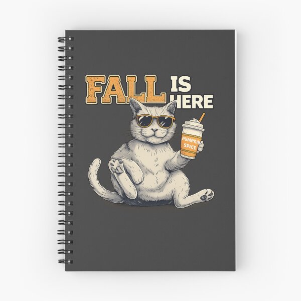 Item preview, Fall Is Here Cat – Pumpkin Spice Mode ?? designed and sold by Artiviose.