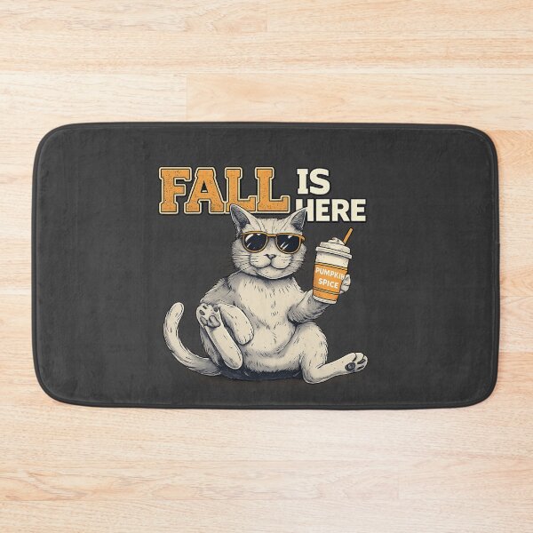 Item preview, Fall Is Here Cat – Pumpkin Spice Mode ?? designed and sold by Artiviose.