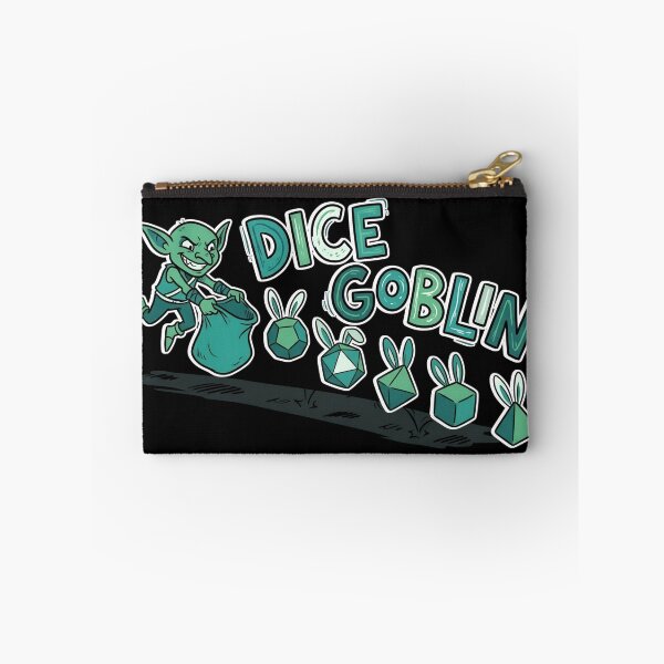 Item preview, Dice Goblin Sack Bunny Dice Tabletop RPG Art designed and sold by Fenay Designs.