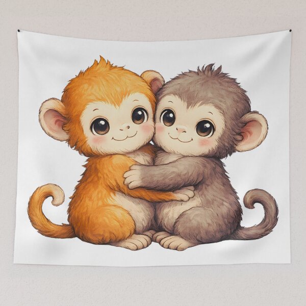 Item preview, Baby Punch Monkey – Cute Funny Monkey Graphic | Adorable Animal Cartoon Design designed and sold by Teetreasure2.