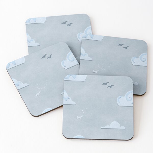 Item preview, Peaceful paper cut-out clouds and sky designed and sold by Robinn-art.