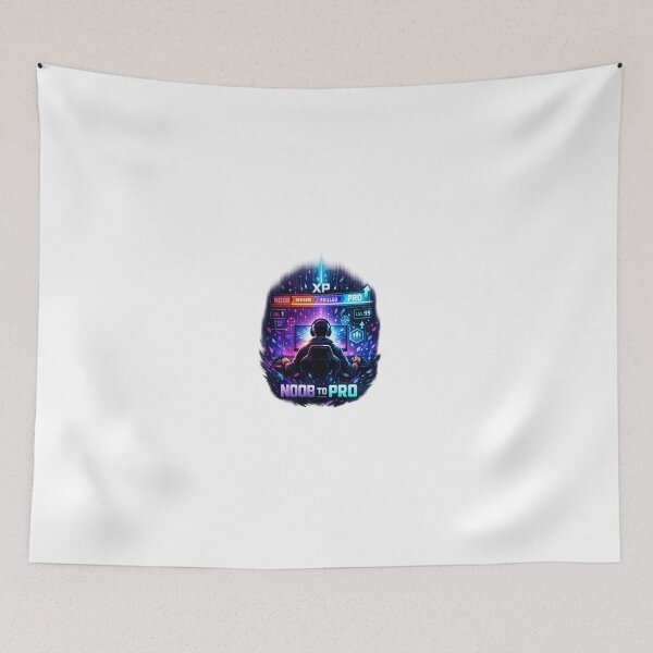 Item preview, Noob To Pro Gamer Evolution – Motivational Gaming Level Up Design designed and sold by ArtWaveStudio8.