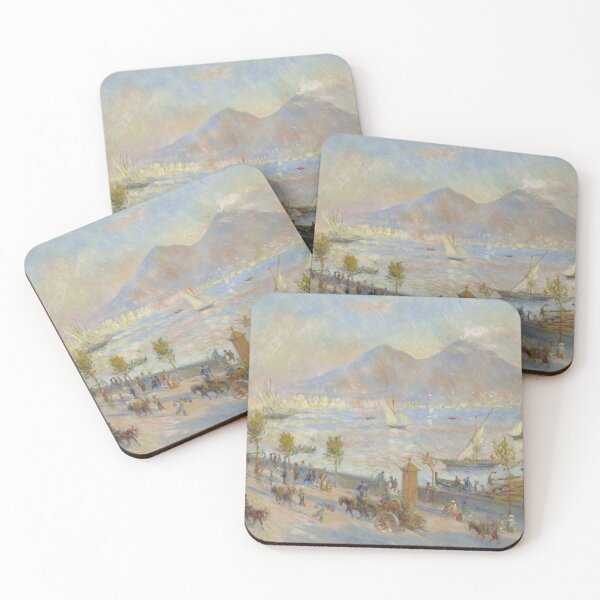 Item preview, Bay of Naples Evening by Pierre-Auguste Renoir: Impressionist Coastal Poster designed and sold by artofuniverse.