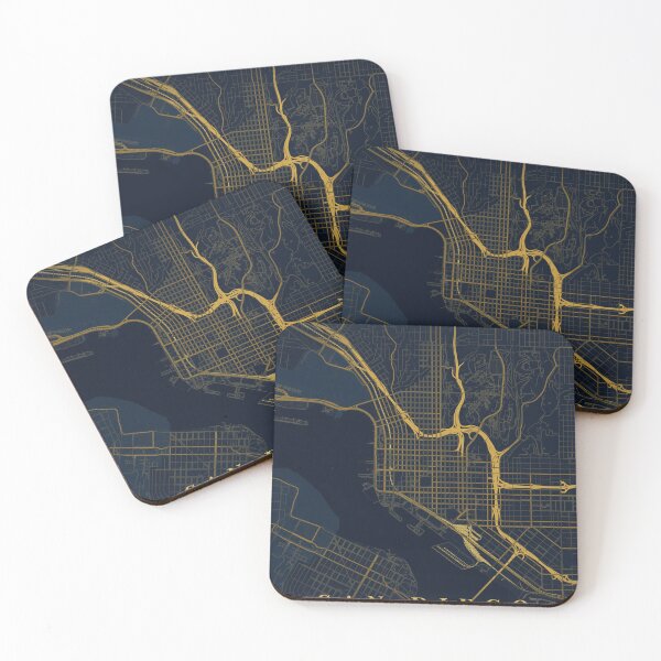 Item preview, San Diego City Map in Midnight Blue designed and sold by CityMapsShop.