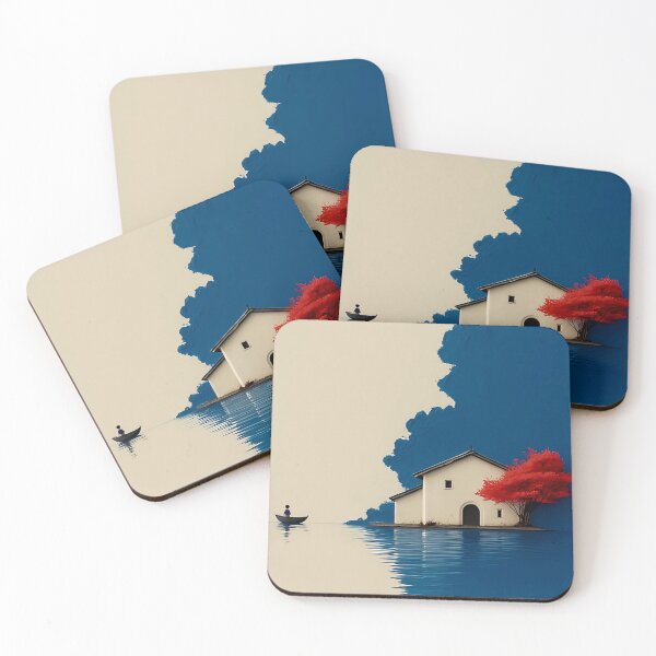 Item preview, Calm Water House Landscape designed and sold by Threadvyn744.