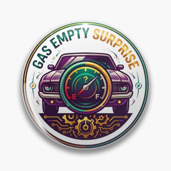 Item preview, Gas Empty Surprise: Judgmental Fuel Gauge and Mystery Gear Logo designed and sold by RDproject.