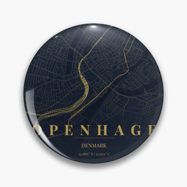 Item preview, Copenhagen City Map in Midnight Blue designed and sold by CityMapsShop.