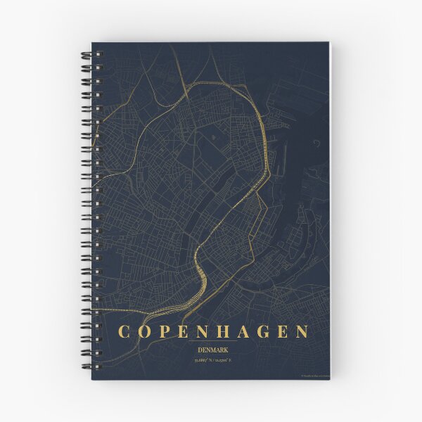 Item preview, Copenhagen City Map in Midnight Blue designed and sold by CityMapsShop.