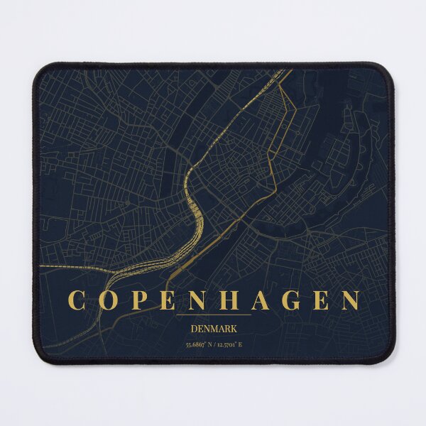Item preview, Copenhagen City Map in Midnight Blue designed and sold by CityMapsShop.