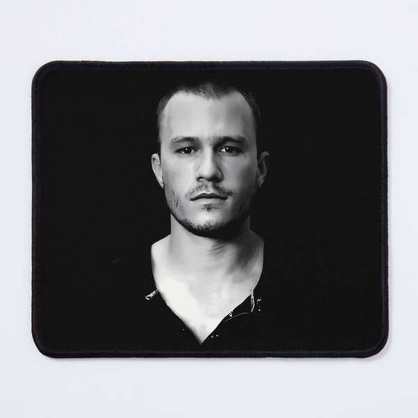 Item preview, Heath Ledger Black And White In White Background designed and sold by ADABDERRAHIM.