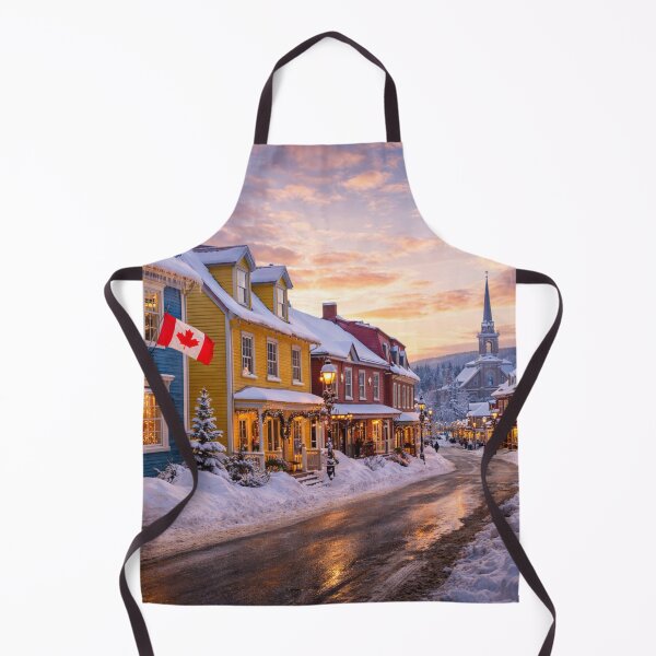 Item preview, Winter sunset in a Canadian village designed and sold by JuViRo.