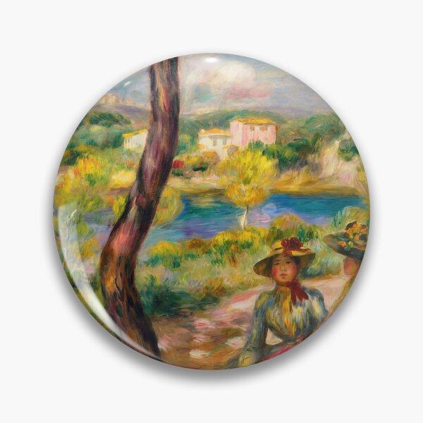 Item preview, Beaulieu by Pierre-Auguste Renoir: French Impressionist riverside picnic poster designed and sold by artofuniverse.