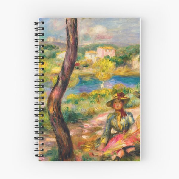Item preview, Beaulieu by Pierre-Auguste Renoir: French Impressionist riverside picnic poster designed and sold by artofuniverse.