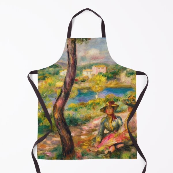 Item preview, Beaulieu by Pierre-Auguste Renoir: French Impressionist riverside picnic poster designed and sold by artofuniverse.