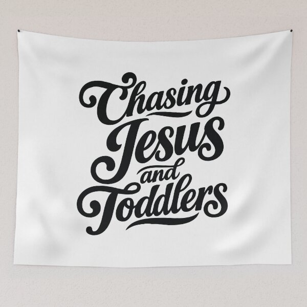 Item preview, Chasing Jesus and Toddlers,Christian Mom designed and sold by CloudyPress.